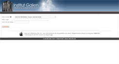 Desktop Screenshot of pedagogie.cours-galien.fr