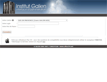 Tablet Screenshot of pedagogie.cours-galien.fr